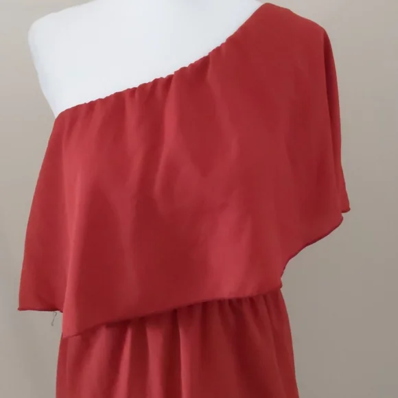 Coveted Closet small burnt orange color dress - Picture 2 of 3